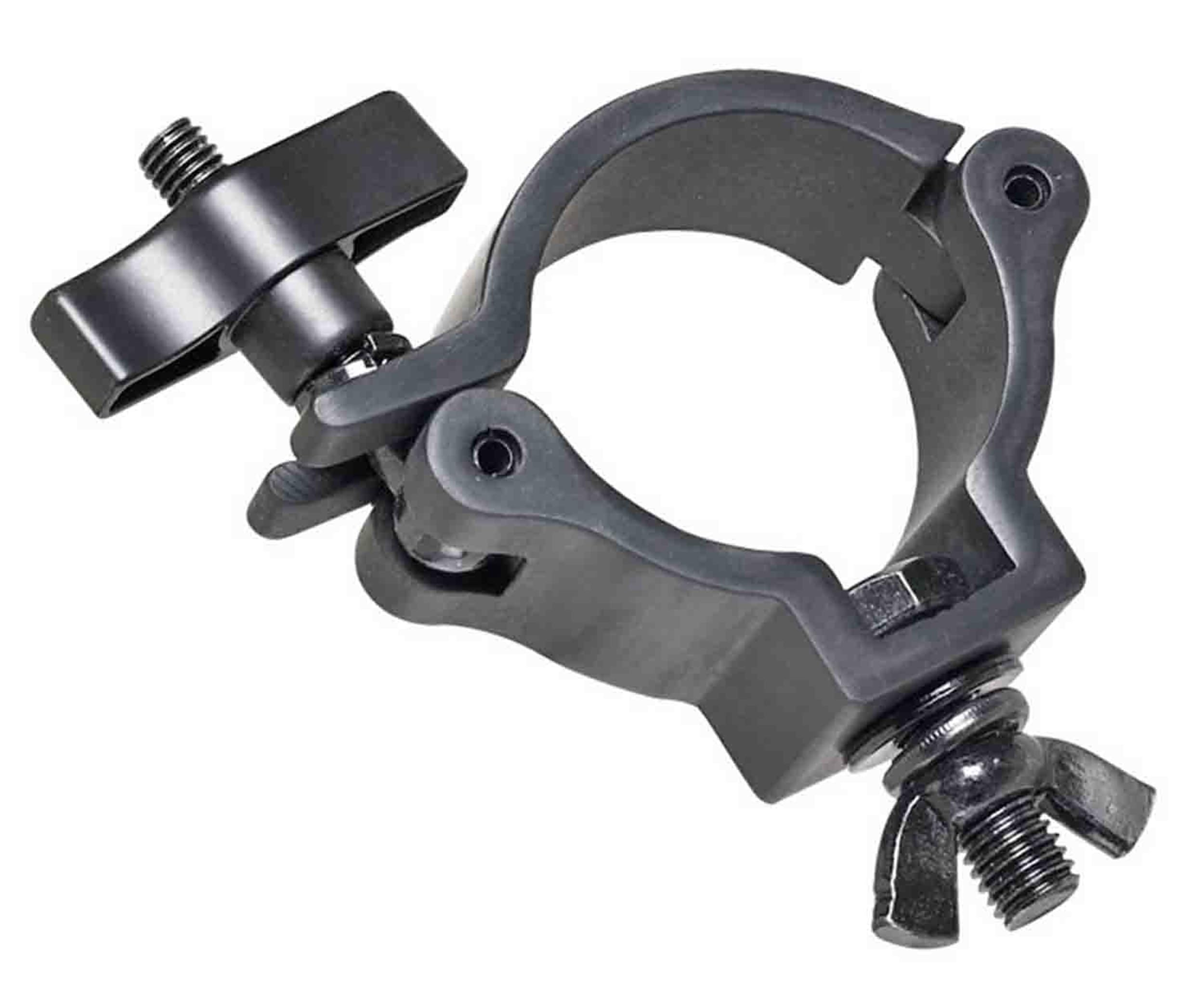 Single O" Clamp with Big Wing Aluminum | Black Finish"