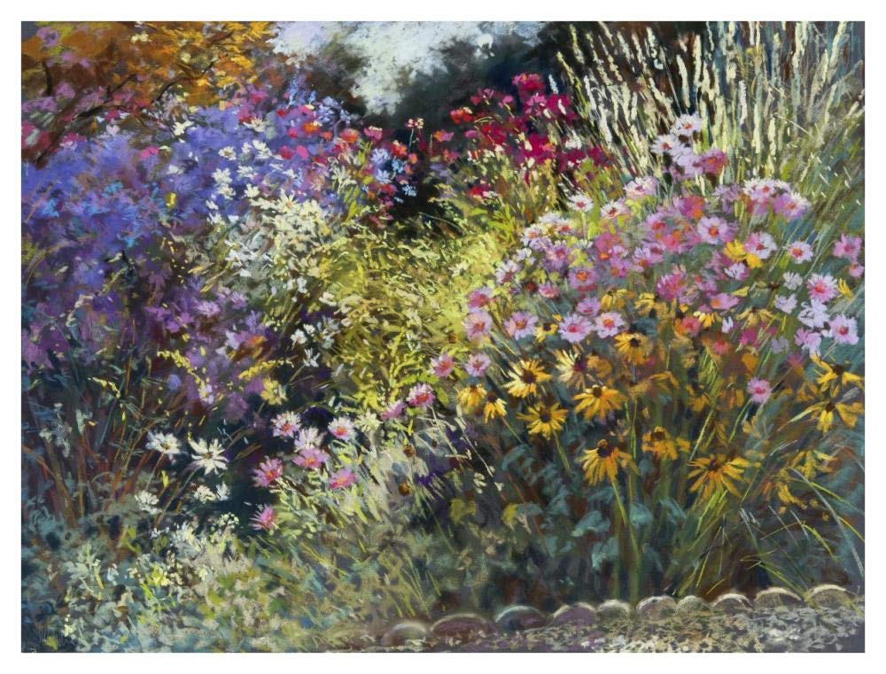 Evening in the Garden-Paper Art-42x32”
