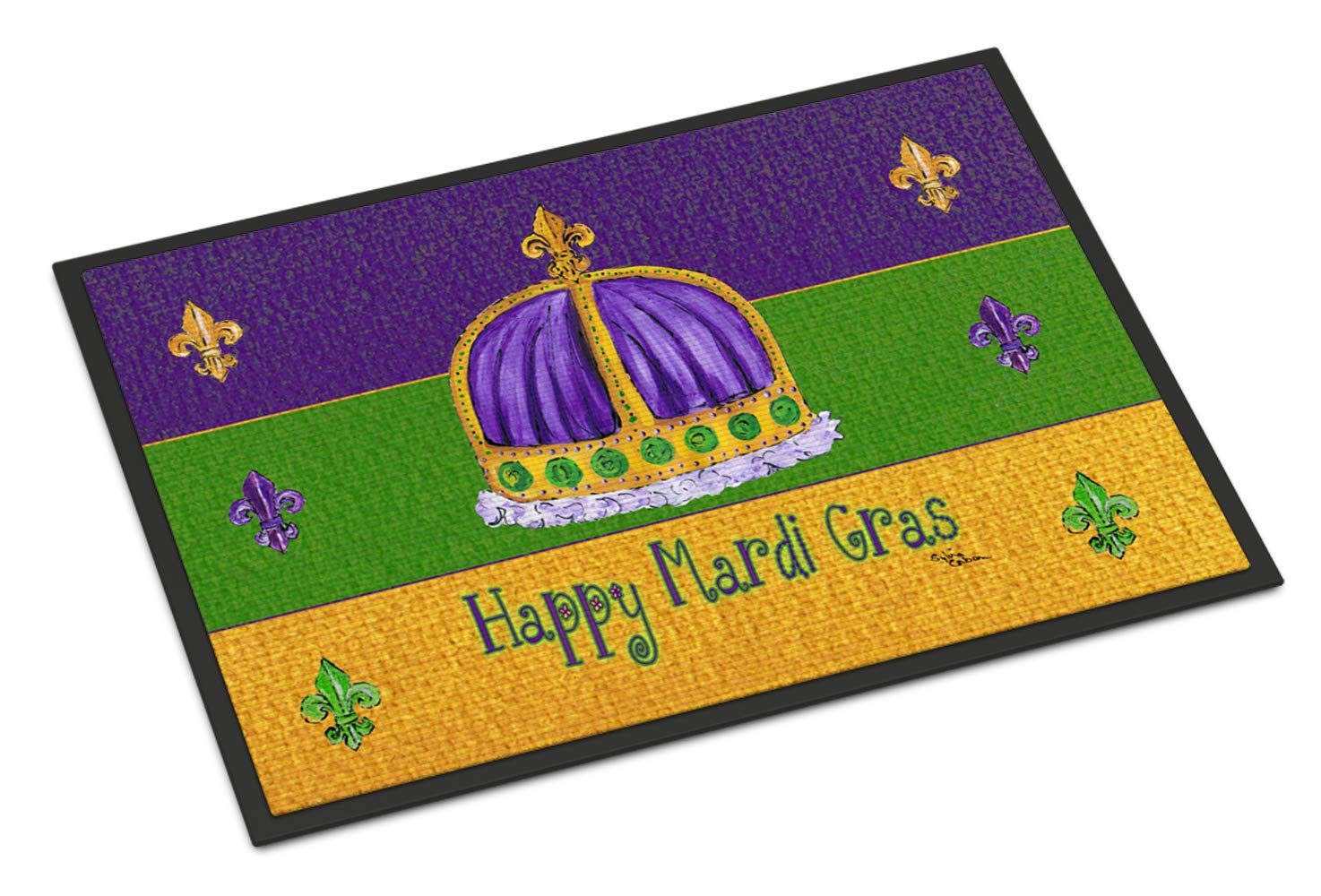 Mardi Gras Indoor or Outdoor Mat 18x27