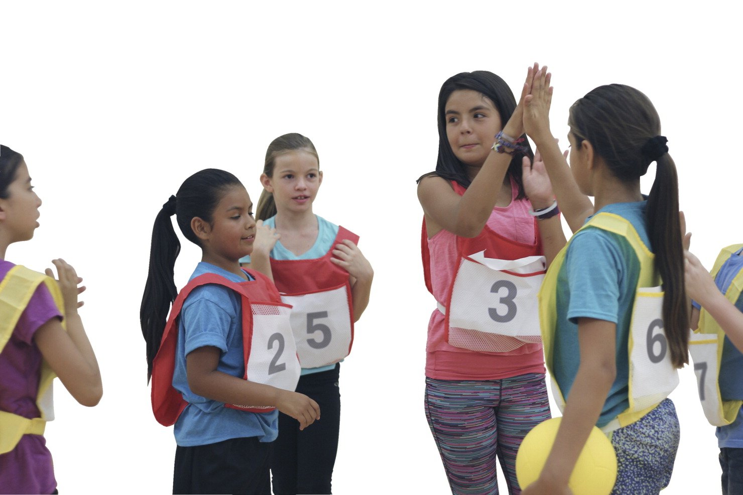 Sportime MatchMates with Mesh Pockets, Set of 12, Red/Yellow