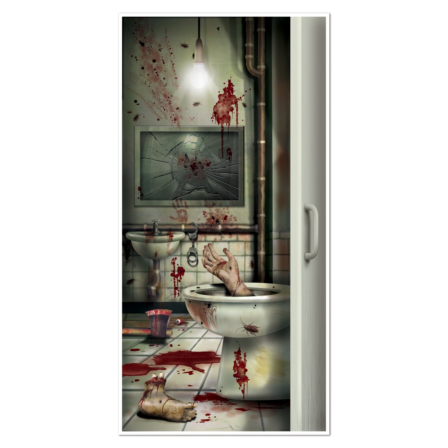 Creepy Crapper Restroom Door Cover (Pack of 12)