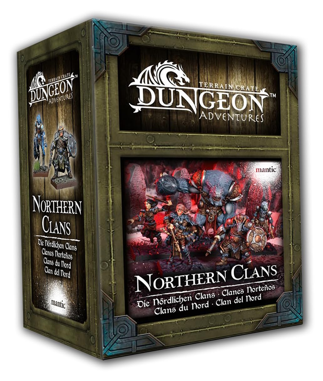 Mantic Entertainment. Terrain Crate Dungeon Adventures Northern Clans. Mgtc221 Unassembled And Unpainted.