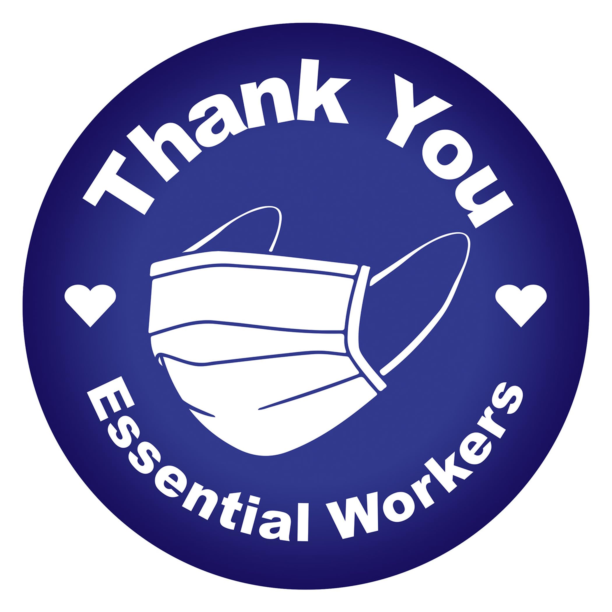 Thank You Essential Workers Button