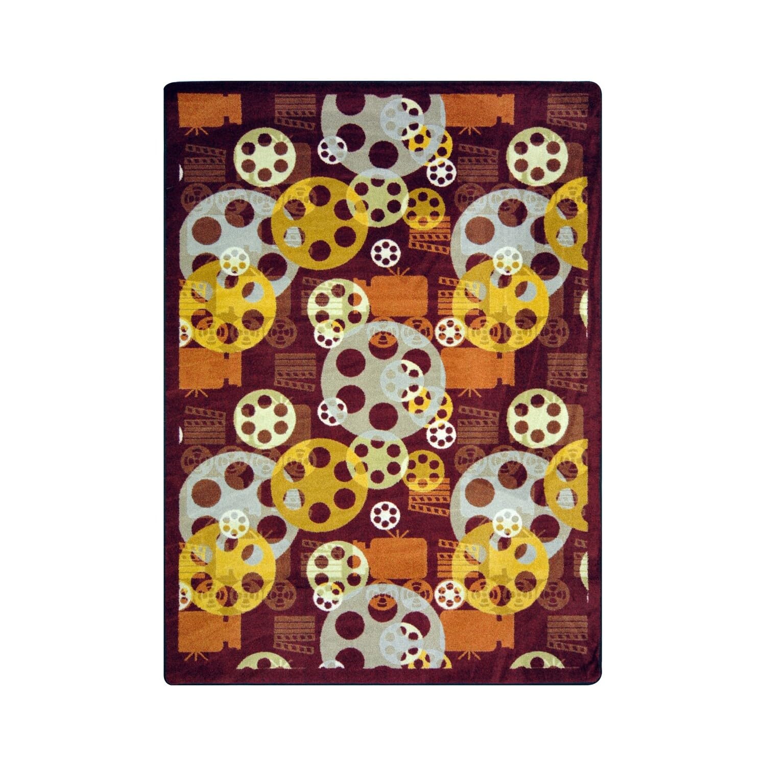 Blockbuster 109 x 132??area rug in color Burgundy