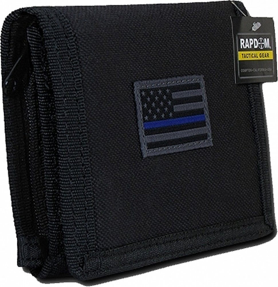 RAPDOM Tactical Wallet,ThinBlueLine, Black