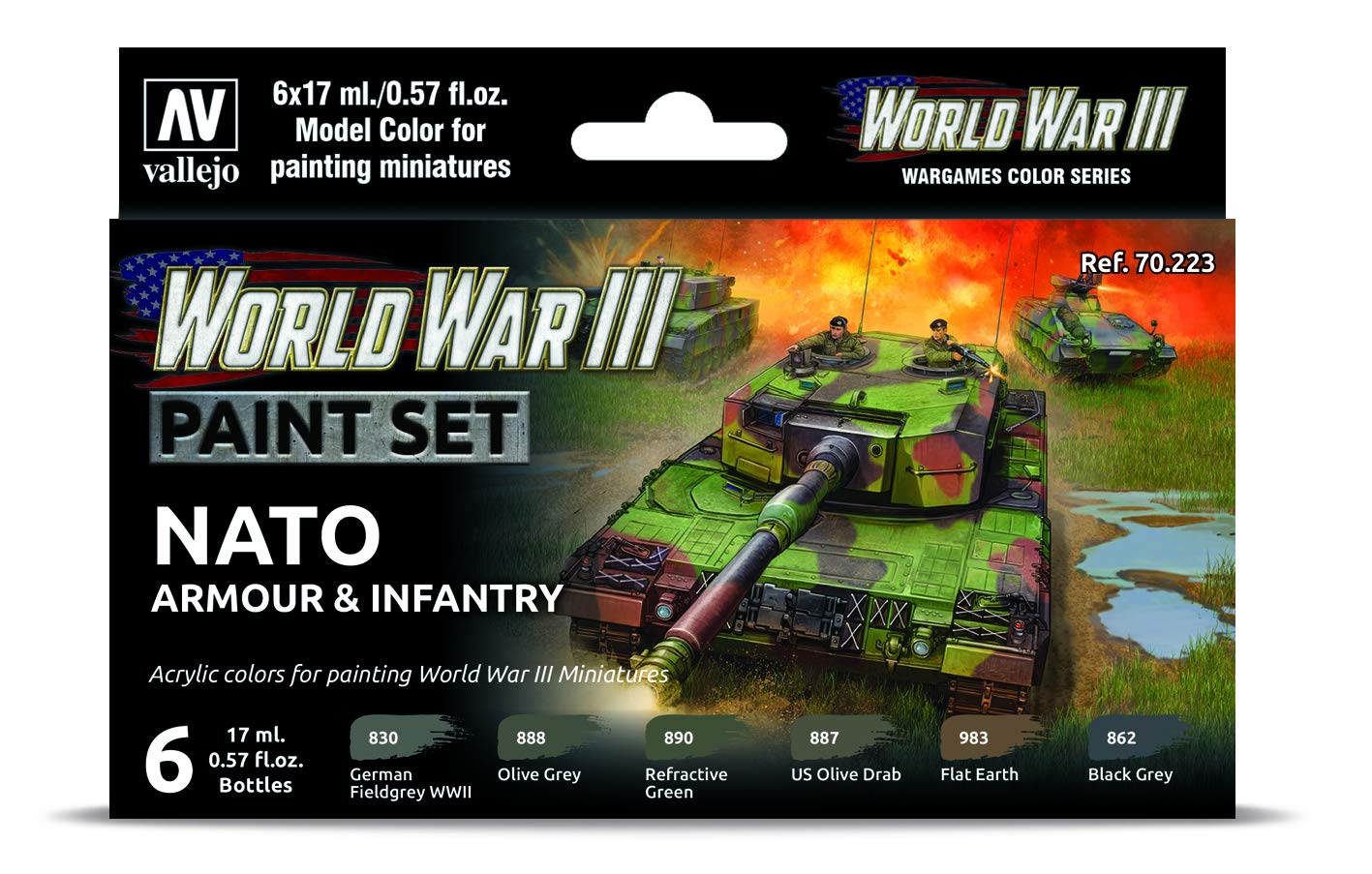 Model Color: WWIII NATO Armour & Infantry (6)