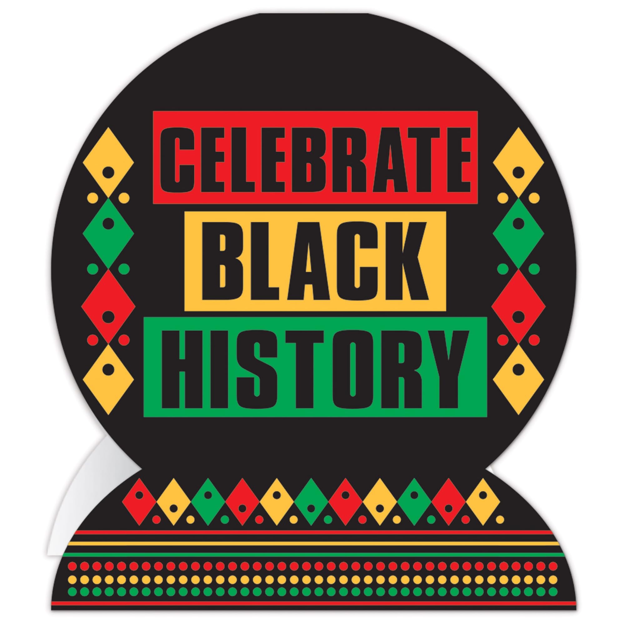 Beistle 56260 3-D Celebrate Black History Centerpiece