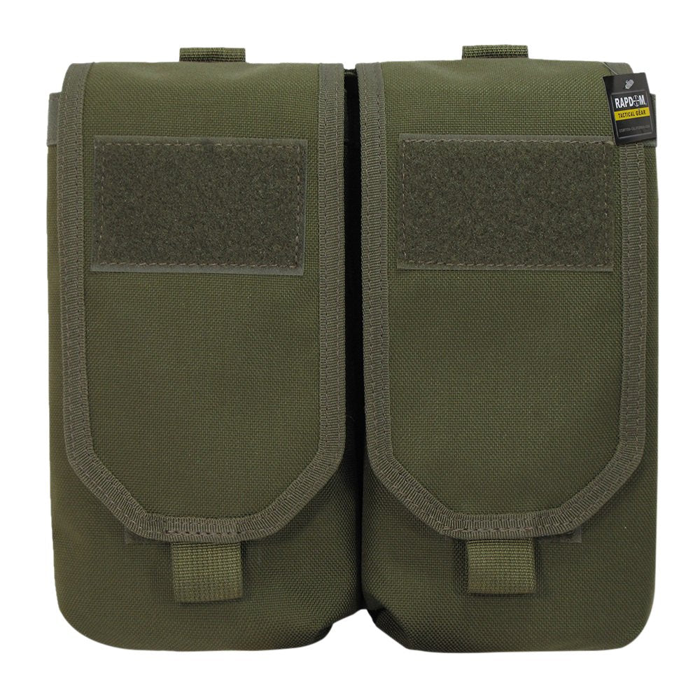 Double AR Mag Pouch W/ Cover, Olive Drab