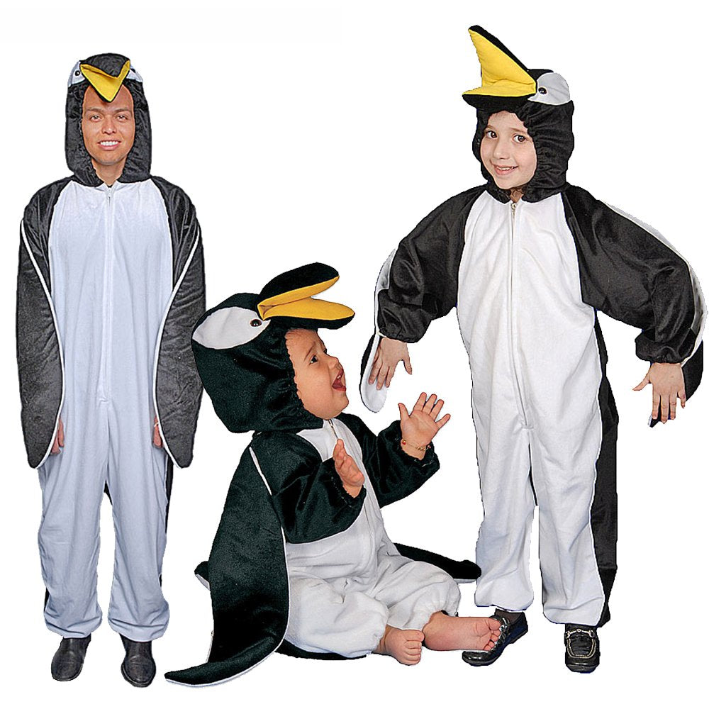Adult Penguin Plush Costume - Size Adult (one size fits most)