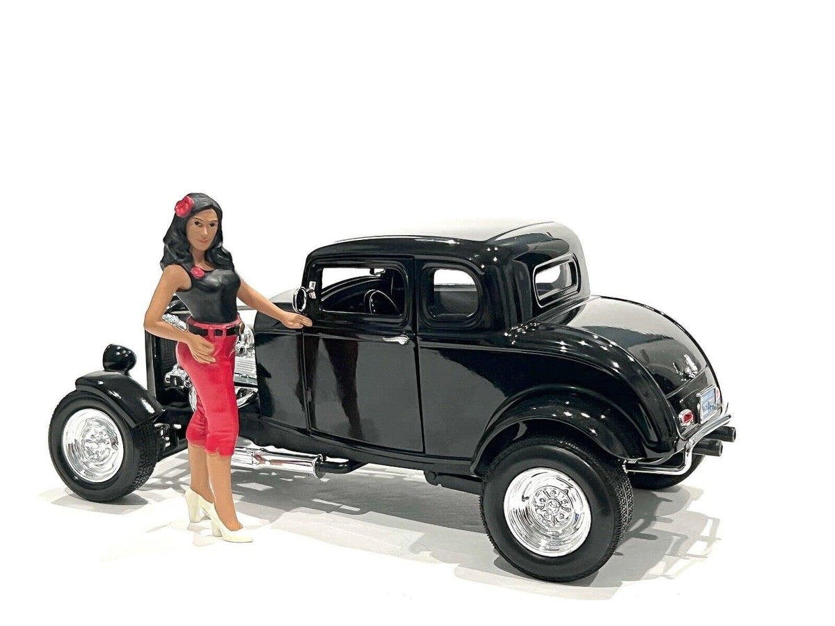 Pin-Up Girls Carroll Figure For 124 Scale Models By American Diorama 76443