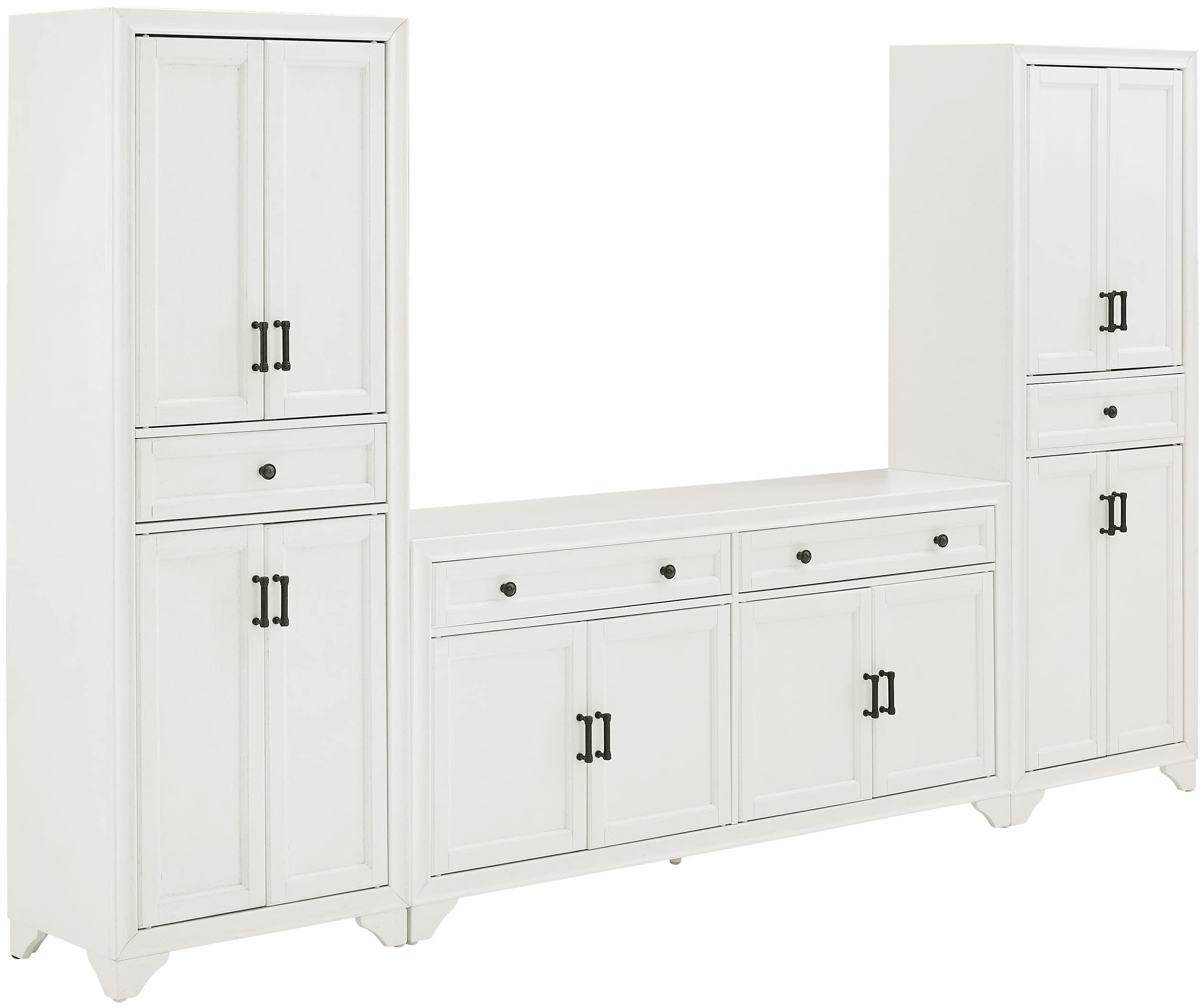 Tara 3Pc Entertainment Set- Sideboard & 2 Pantries