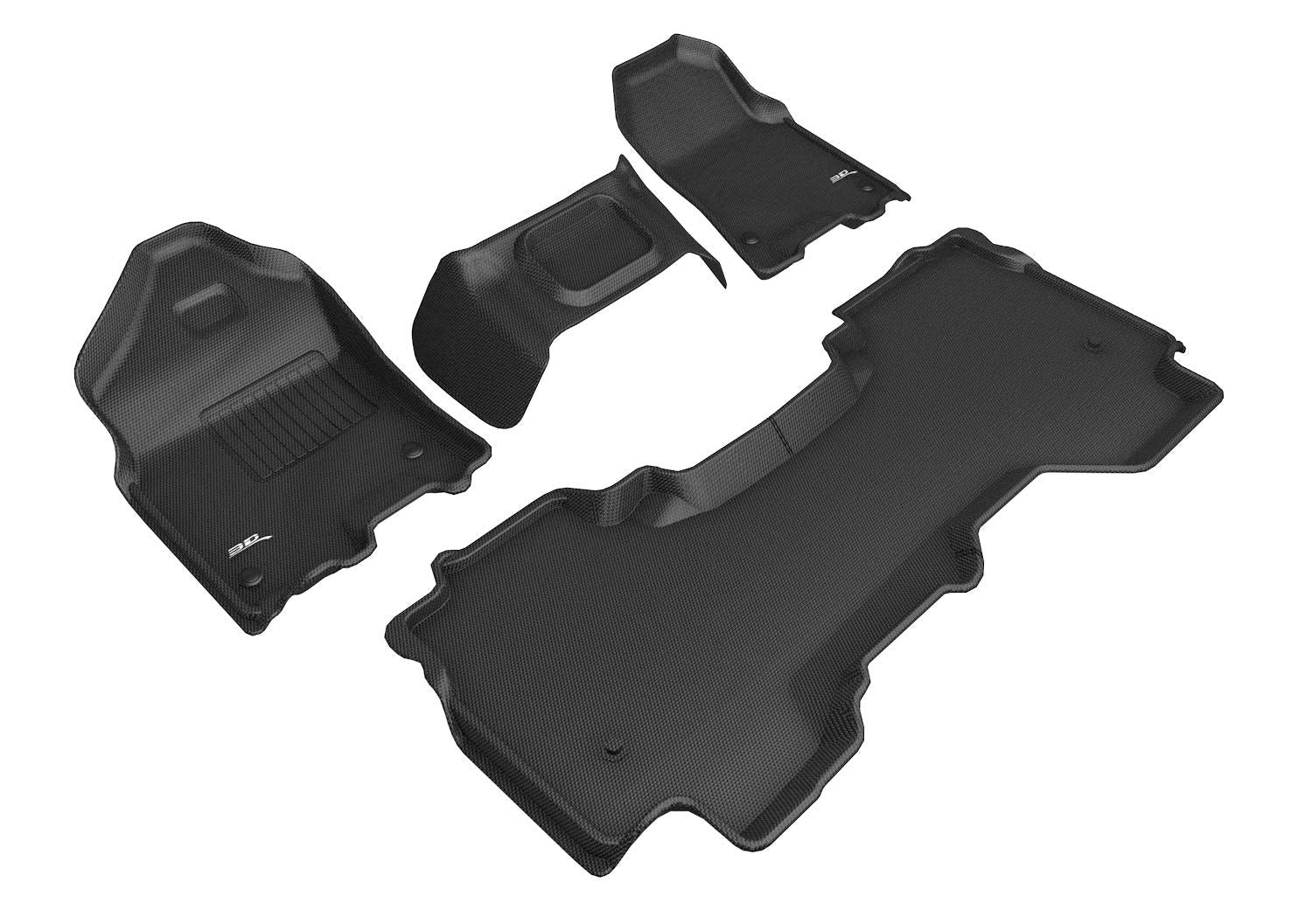 3D MAXpider DODGE RAM 1500 QUAD CAB WITH BENCH FRONT ROW 2019-2022 KAGU BLACK R1 R2