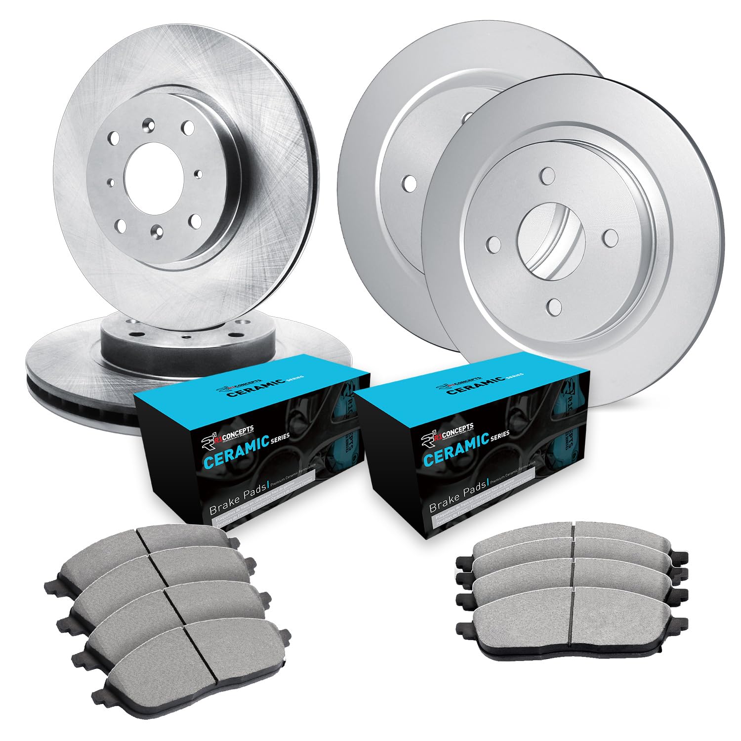 R1 Concepts Disc Brake Rotor Set with Ceramic Pads WFWN2-76097