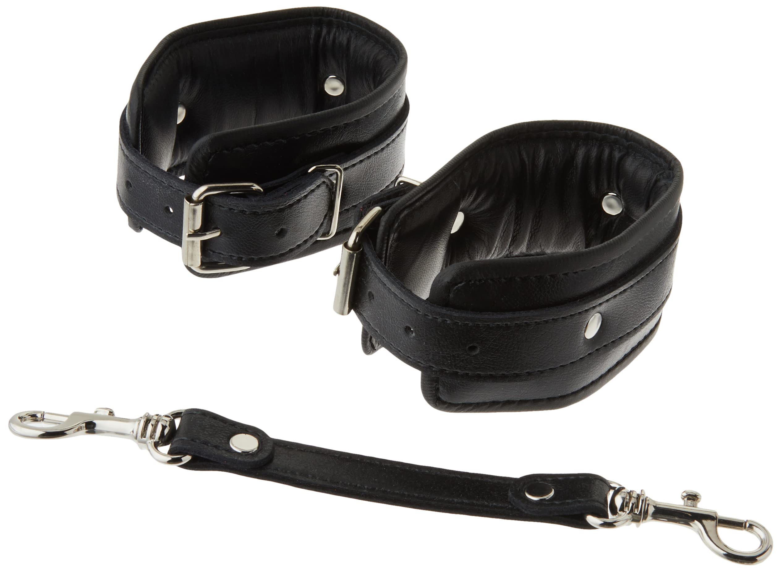 Strap Linked Bondage Cuffs - Ankle