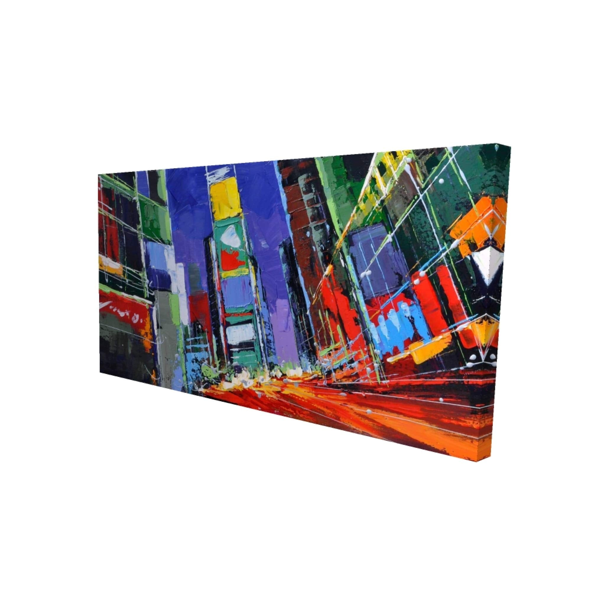 COLORFUL TIMES SQUARE BY NIGHT - Print on canvas by Begin Edition