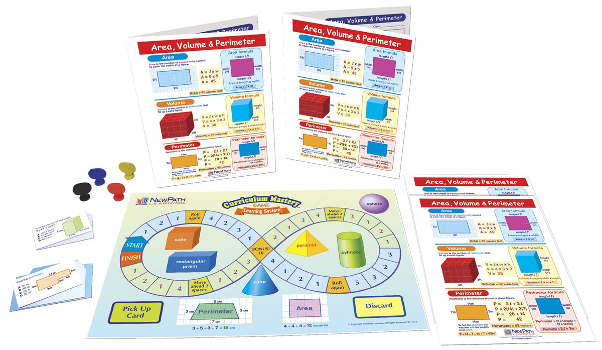 Newpath Area, Volume And Perimeter Learning Center Game, Grades 3 To 5
