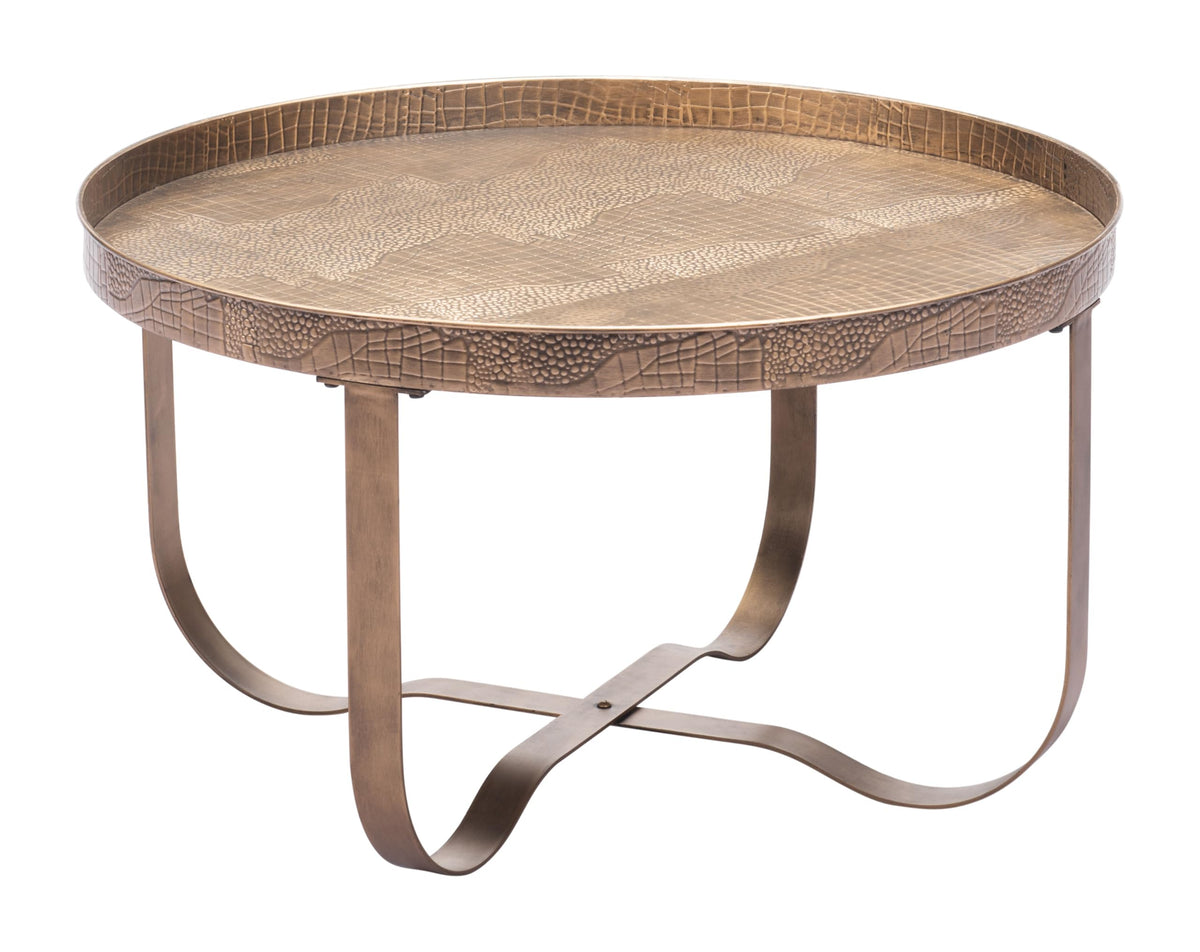 Zuo Vannes Coffee Table Brass