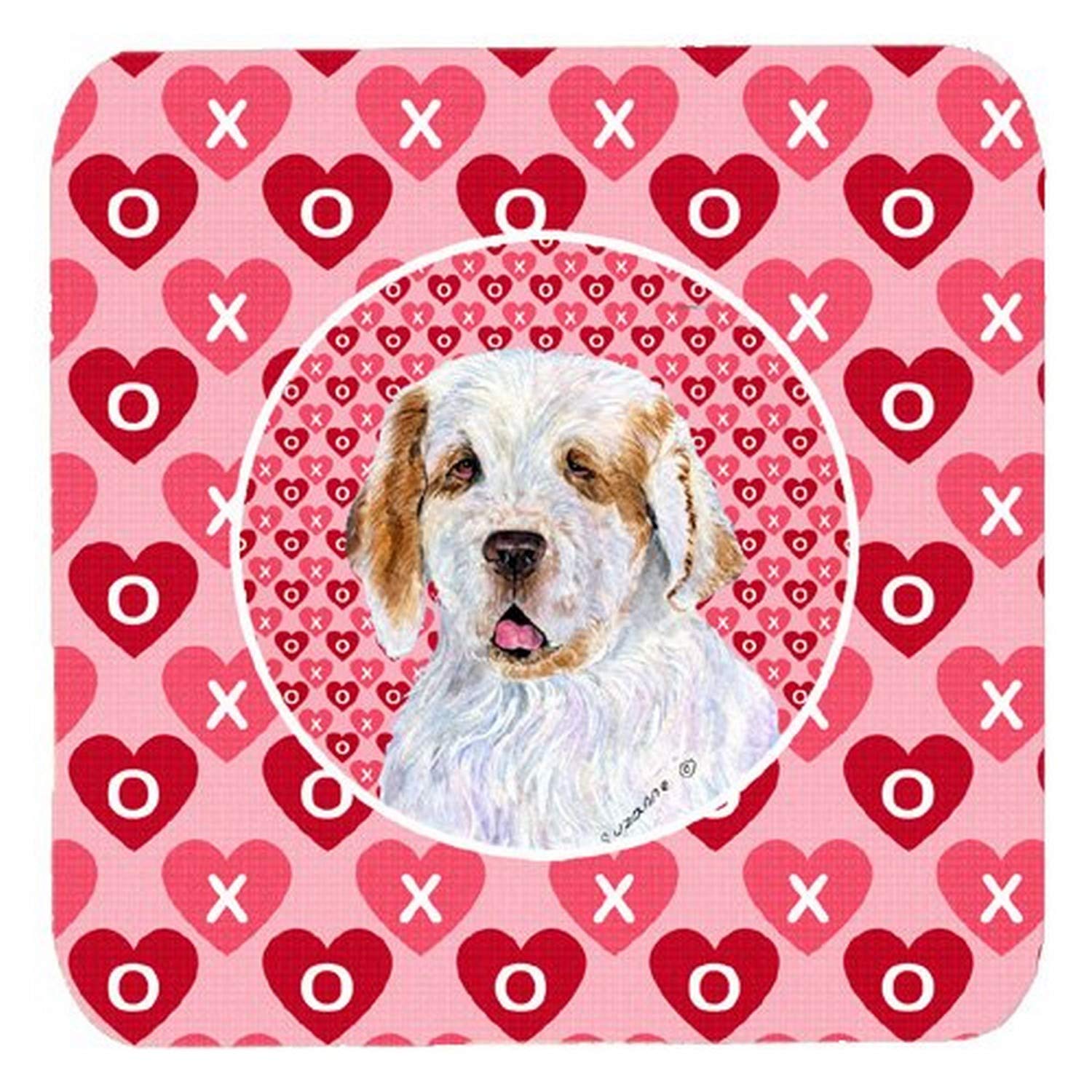Carolines Treasures Clumber Spaniel Foam Coasters (Set Of 4), 35 H X 35 W, Multicolor