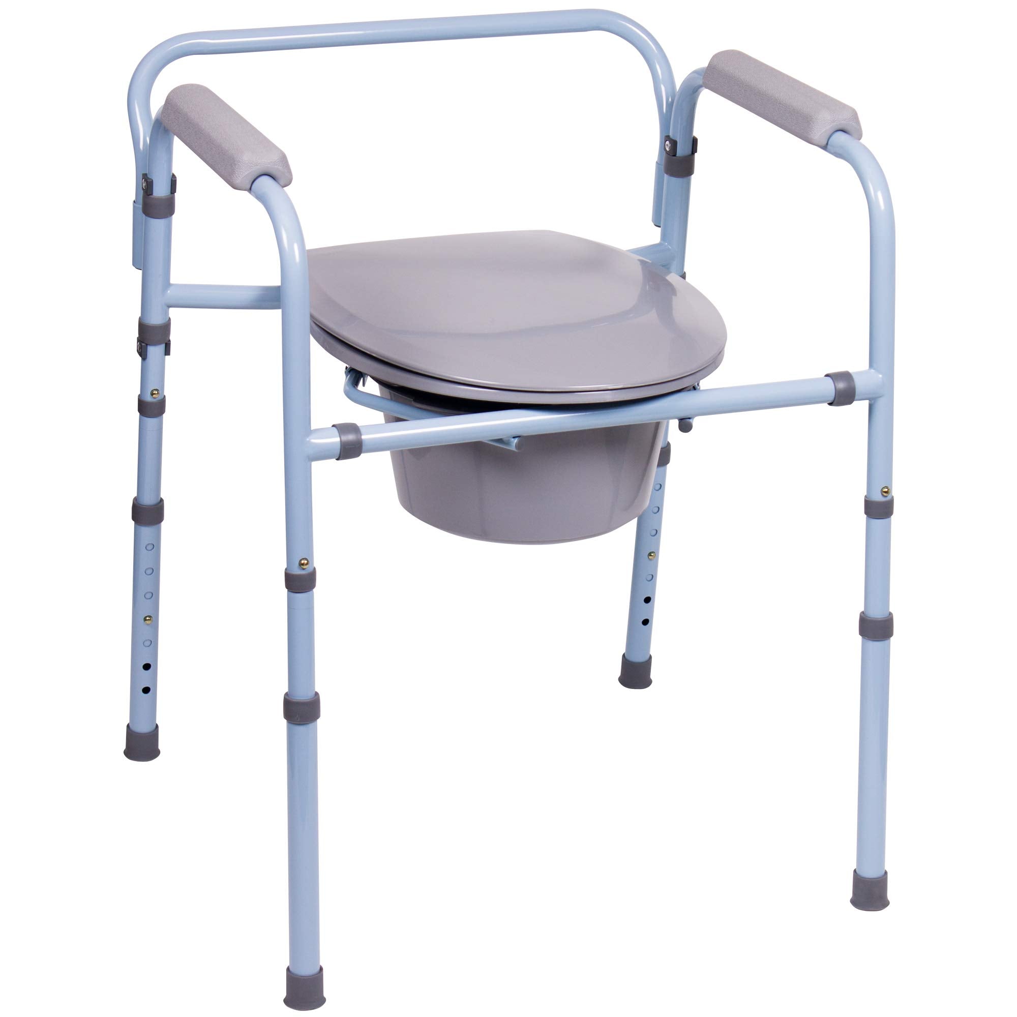 ELEVATD TOILET ST BL/GRY (Pack of 1)