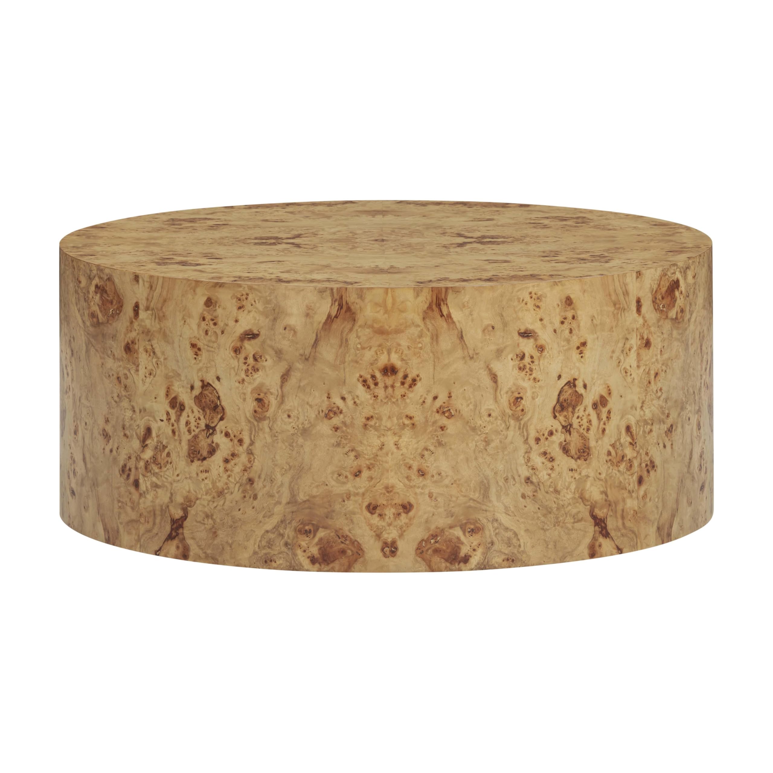 Fig Natural Burl Drum Coffee Table