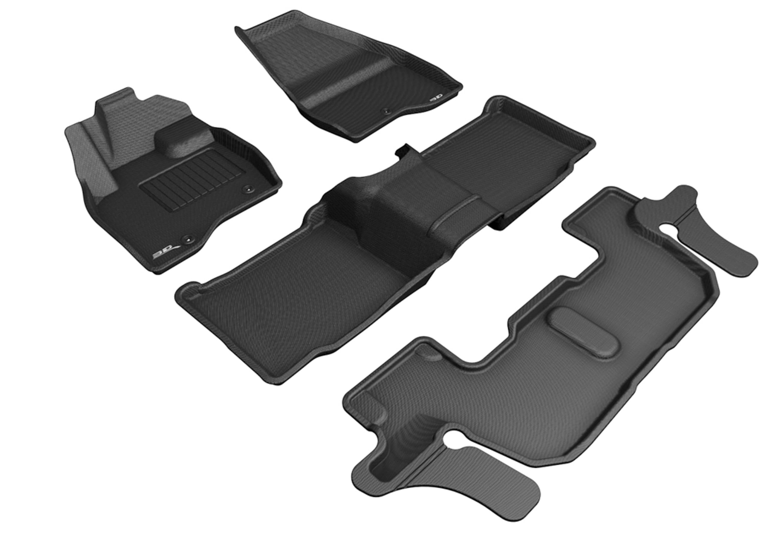 3D MAXpider FORD EXPLORER WITH BENCH 2ND ROW 2017-2019 KAGU BLACK R1 R2 R3 (SINGLE POST ON FRONT PASSENGERS FLOOR)