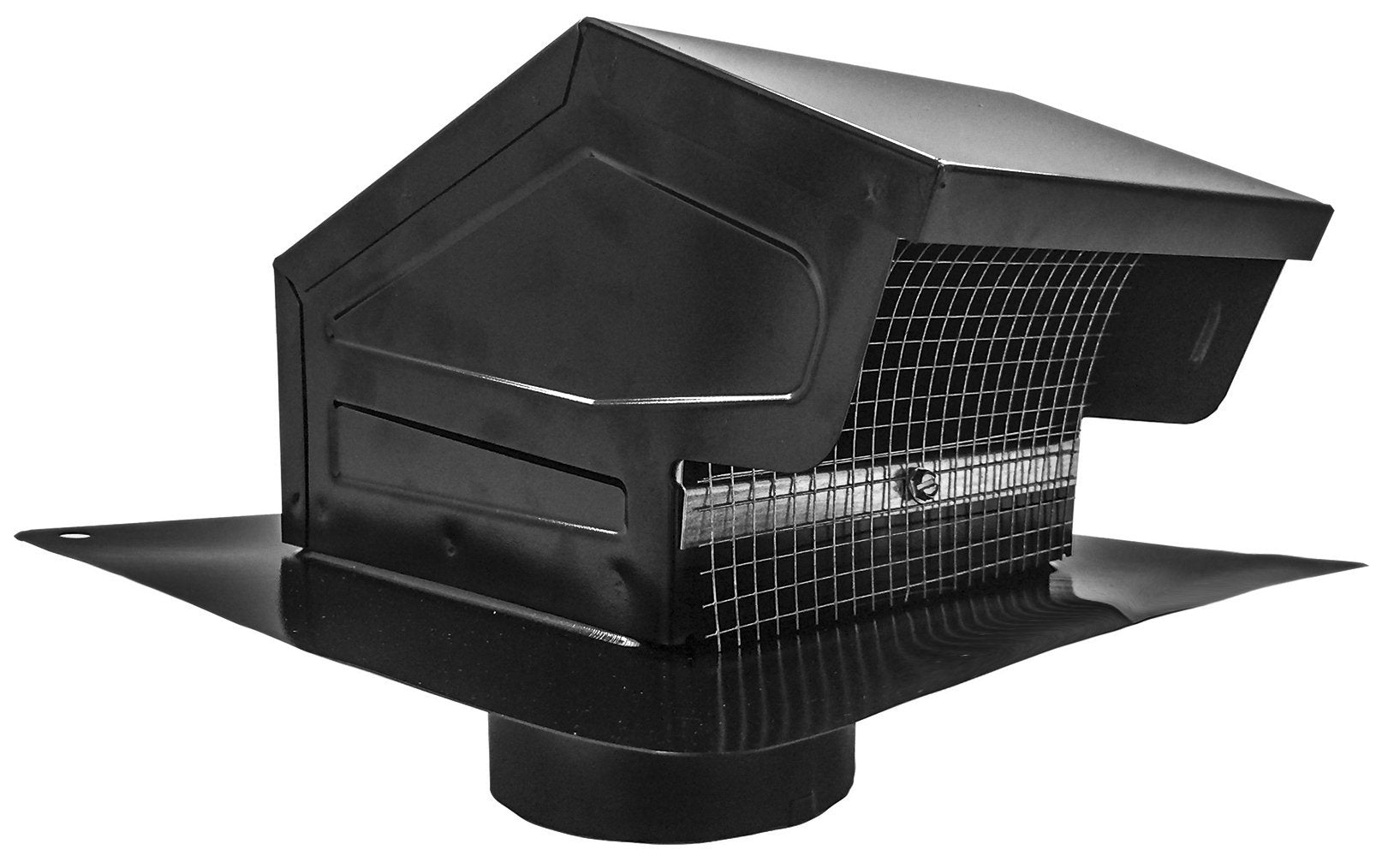 4IN ROOF CAP BLK COLLAR