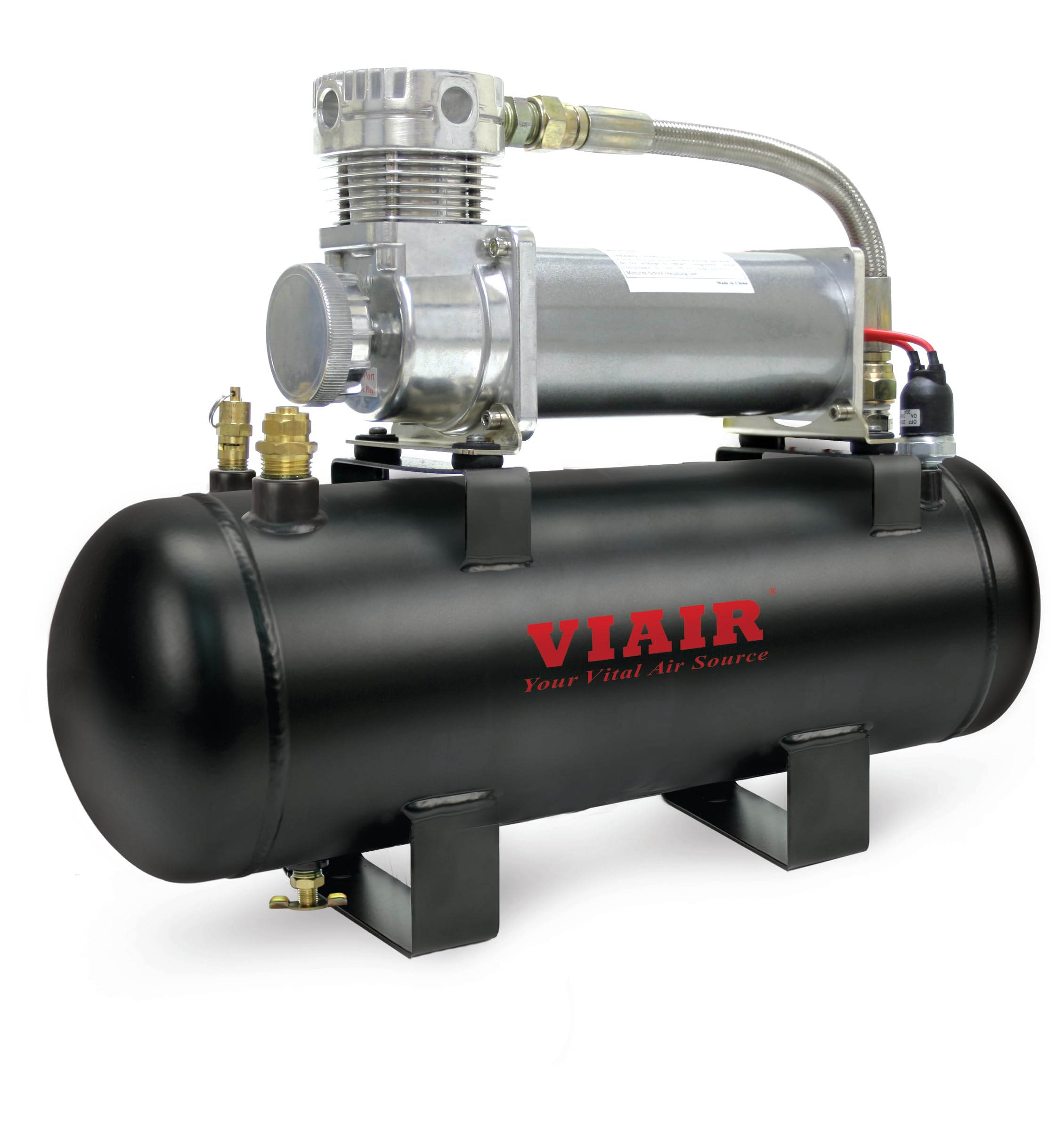 200 PSI 2.0 Gal. Tank High-Flow-200 Air Source Kit (12V, 200 PSI Compressor)