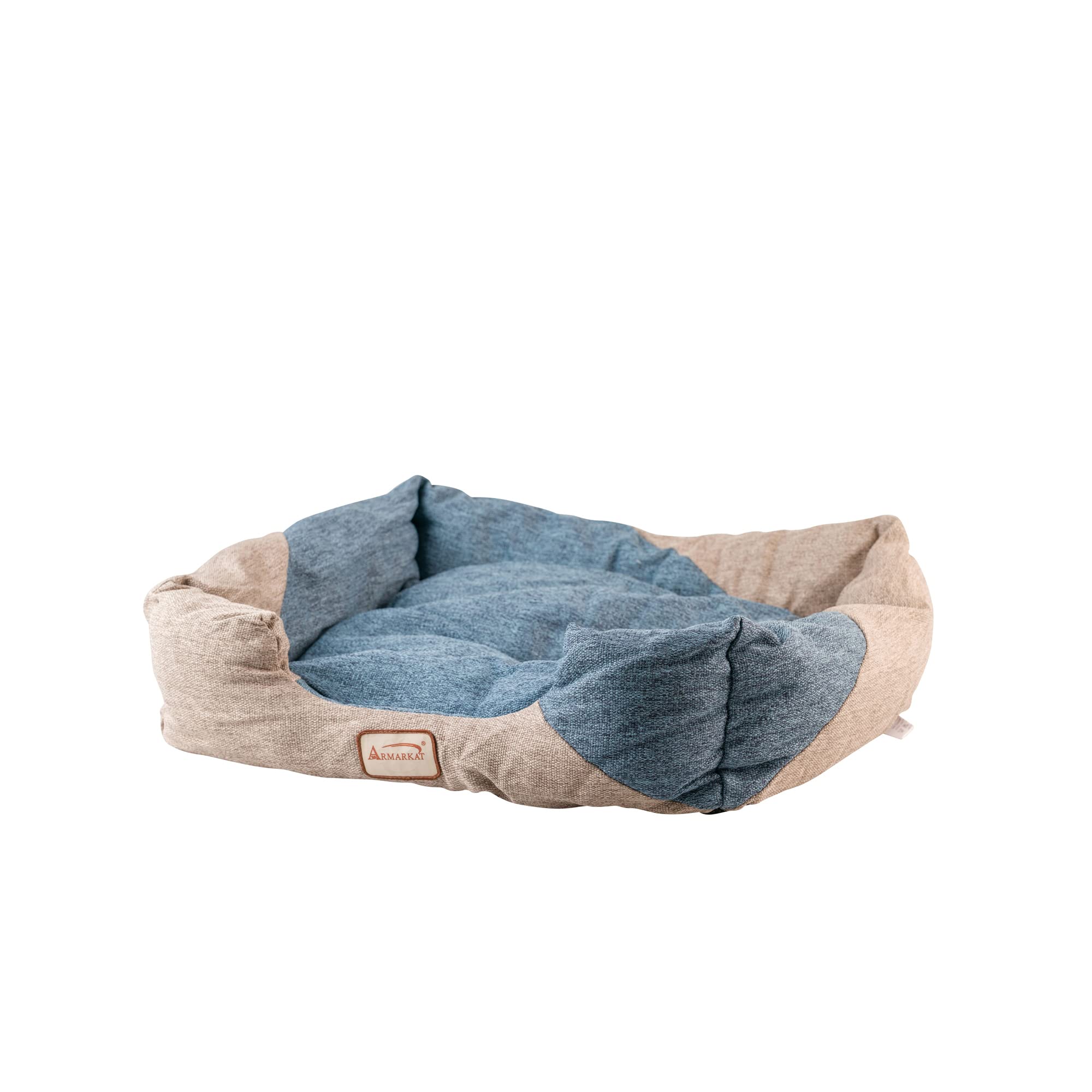 Armarkat Cat Bed Model C47,                     Navy blue & beige