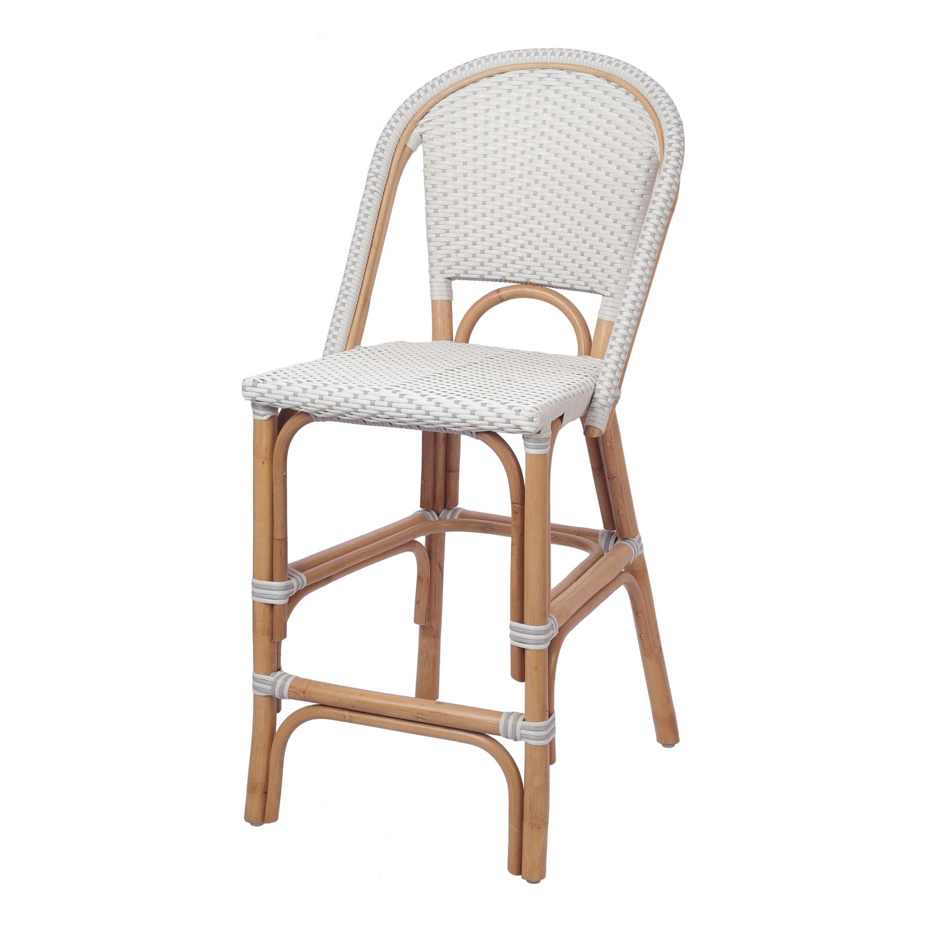 Avignon Paris Rattan Bistro Counter Stool, (Set of 2)