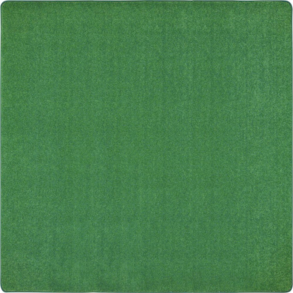 Joy Carpets Kid Essentials Just Kidding 12 x 12 Indoor Area Rug in Color Grass Green
