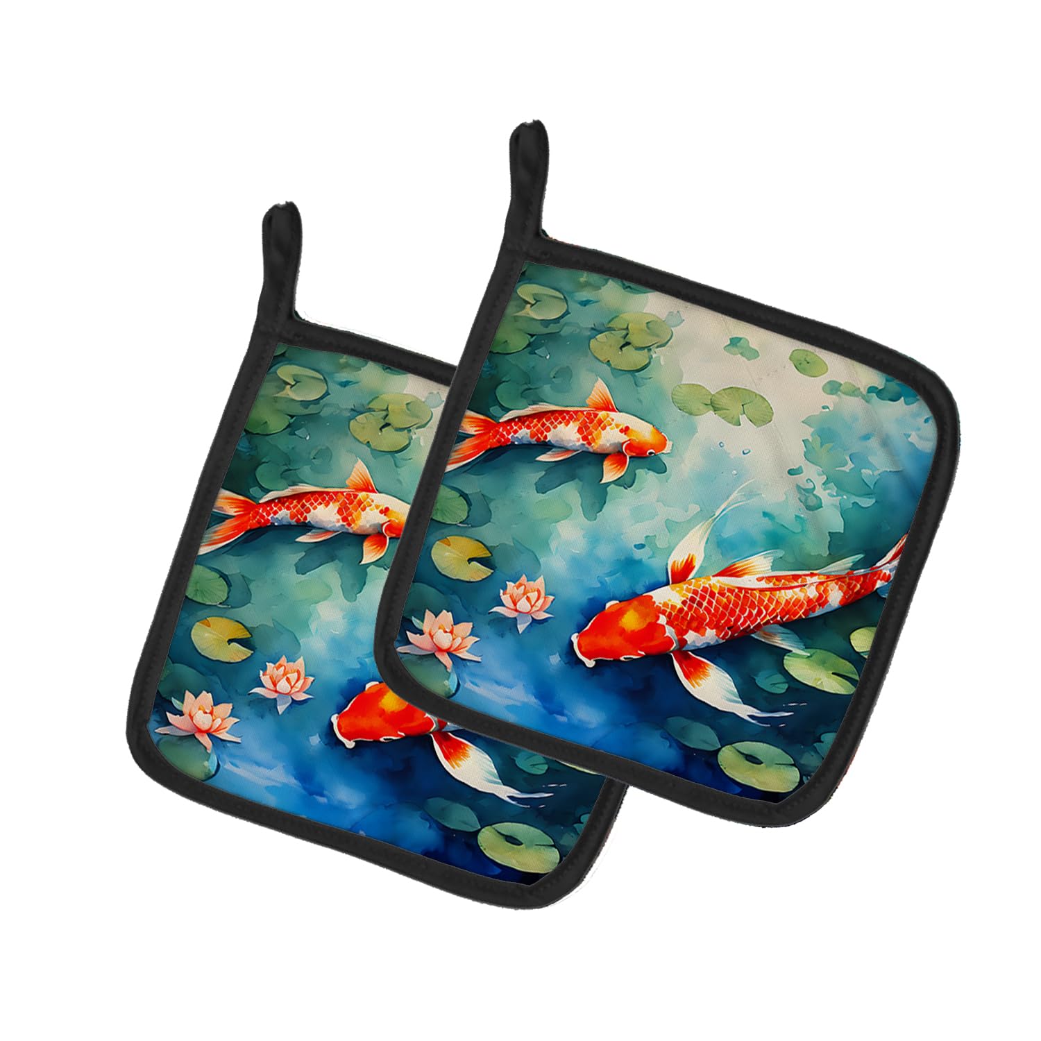 Koi Fish Pair of Pot Holders