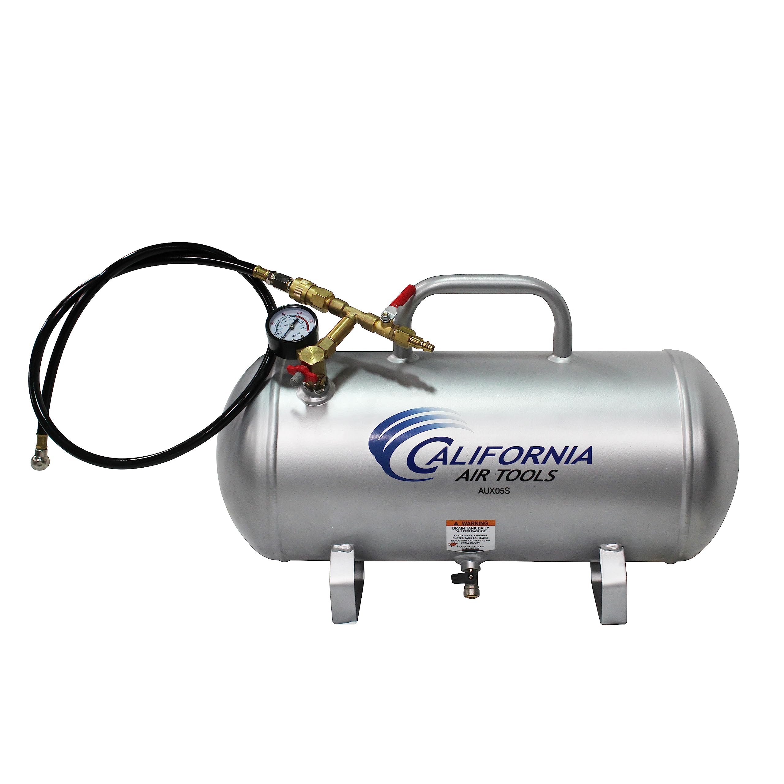 Aux05S Portable 5 Gallon Steel Air Tank