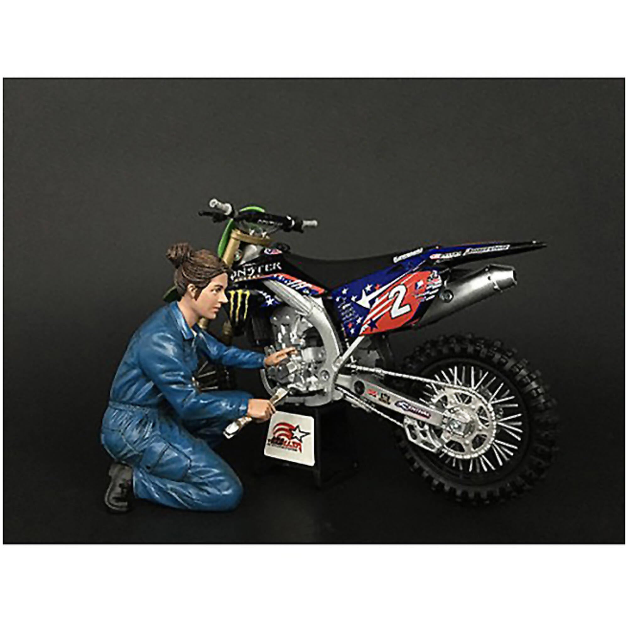 Mechanic Chole Figurine for 1/12 Scale Motorcycle Models by American Diorama