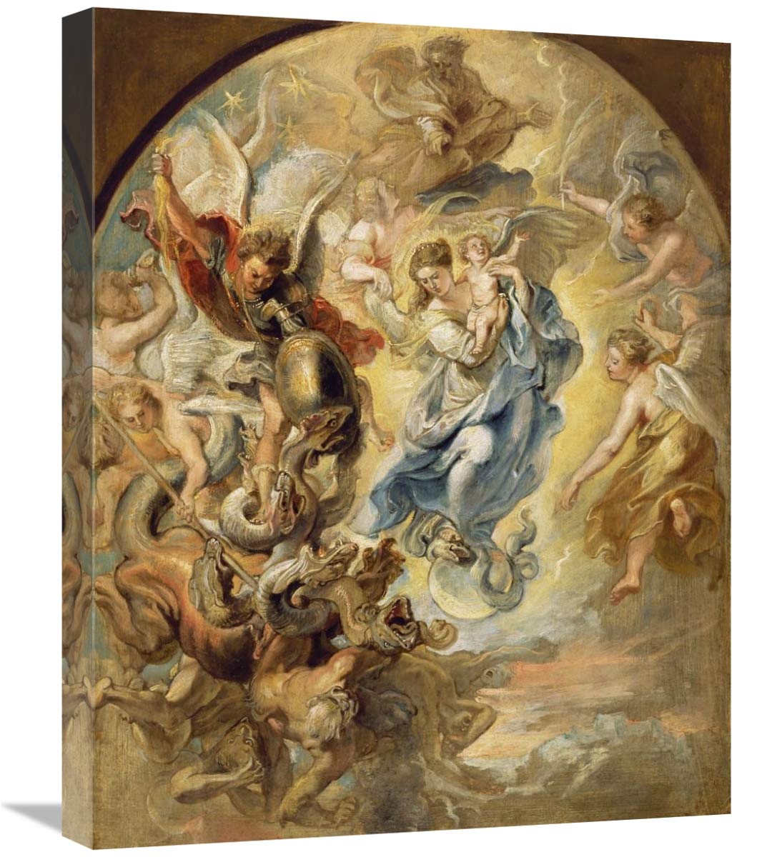 The Virgin as the Woman of the Apocalypse-Canvas Art-20x24”