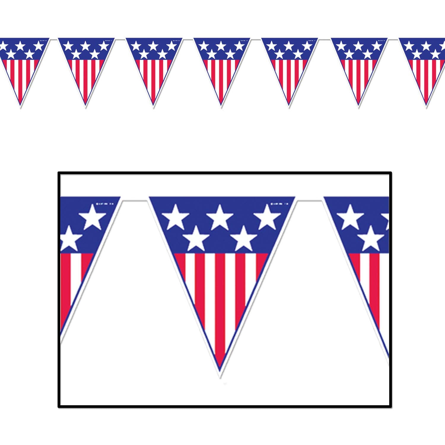 Spirit Of America Pennant Banner (Pack of 12)