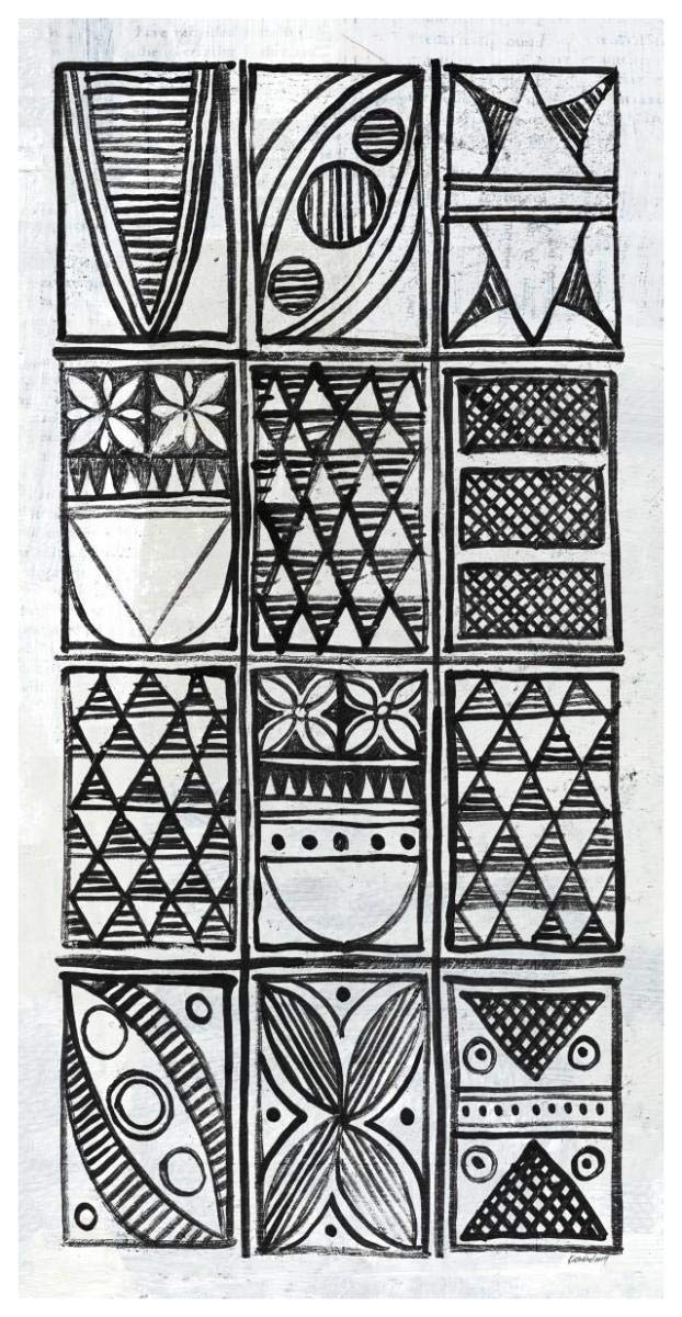 Patterns of the Amazon IV BW -Paper Art-38x74”
