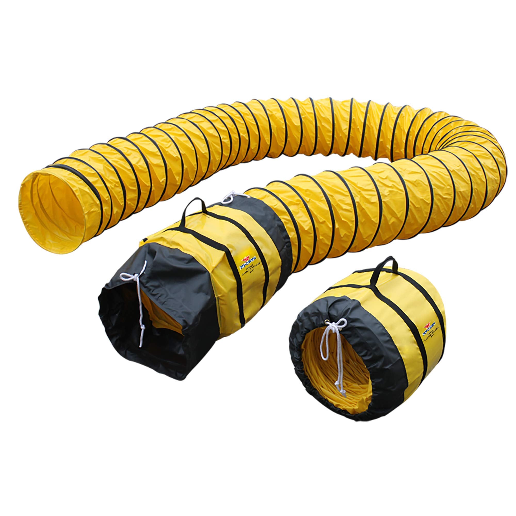 XPOWER 16DH25 Extra Flexible 16inch Diameter 25 Feet Ventilation PVC DUCT HOSE