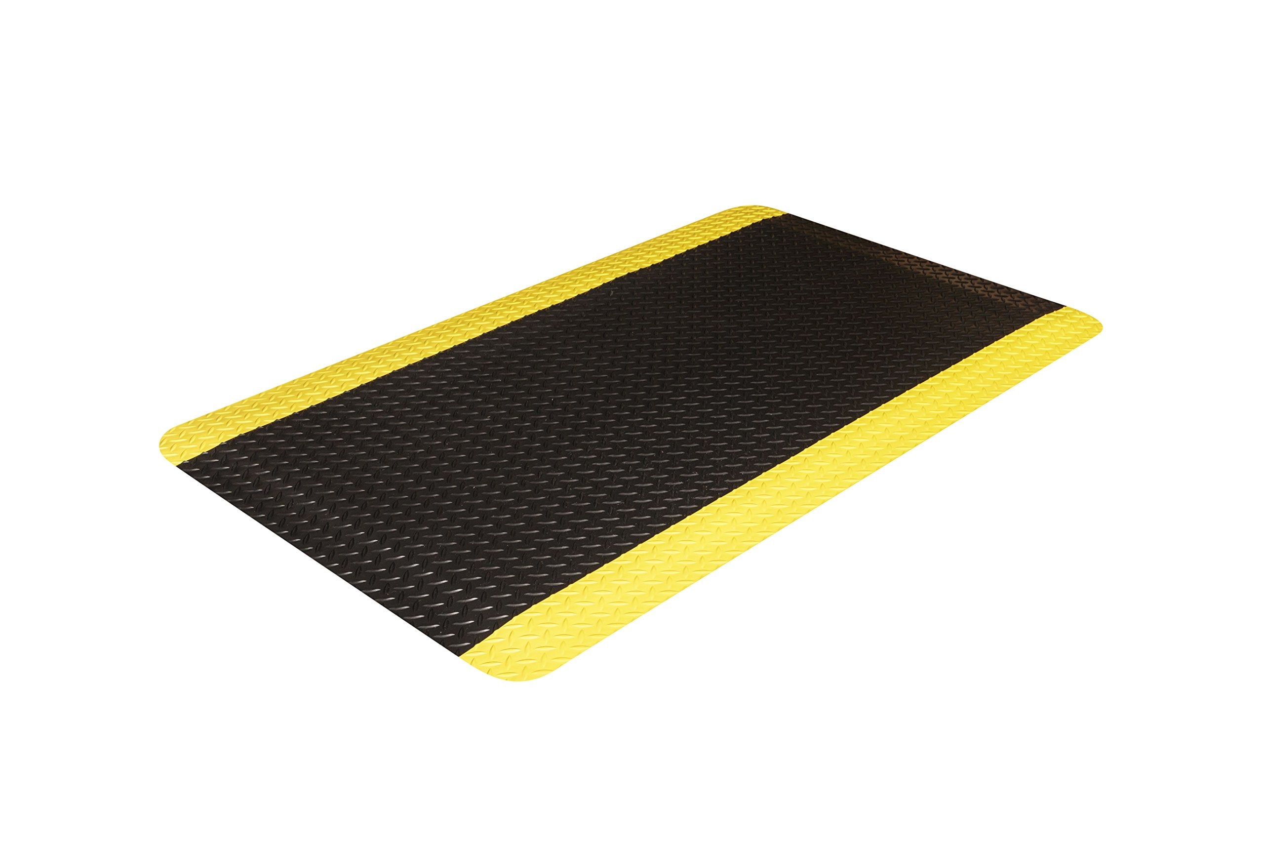 Industrial Deck Plate 3x75 Black w/Yellow