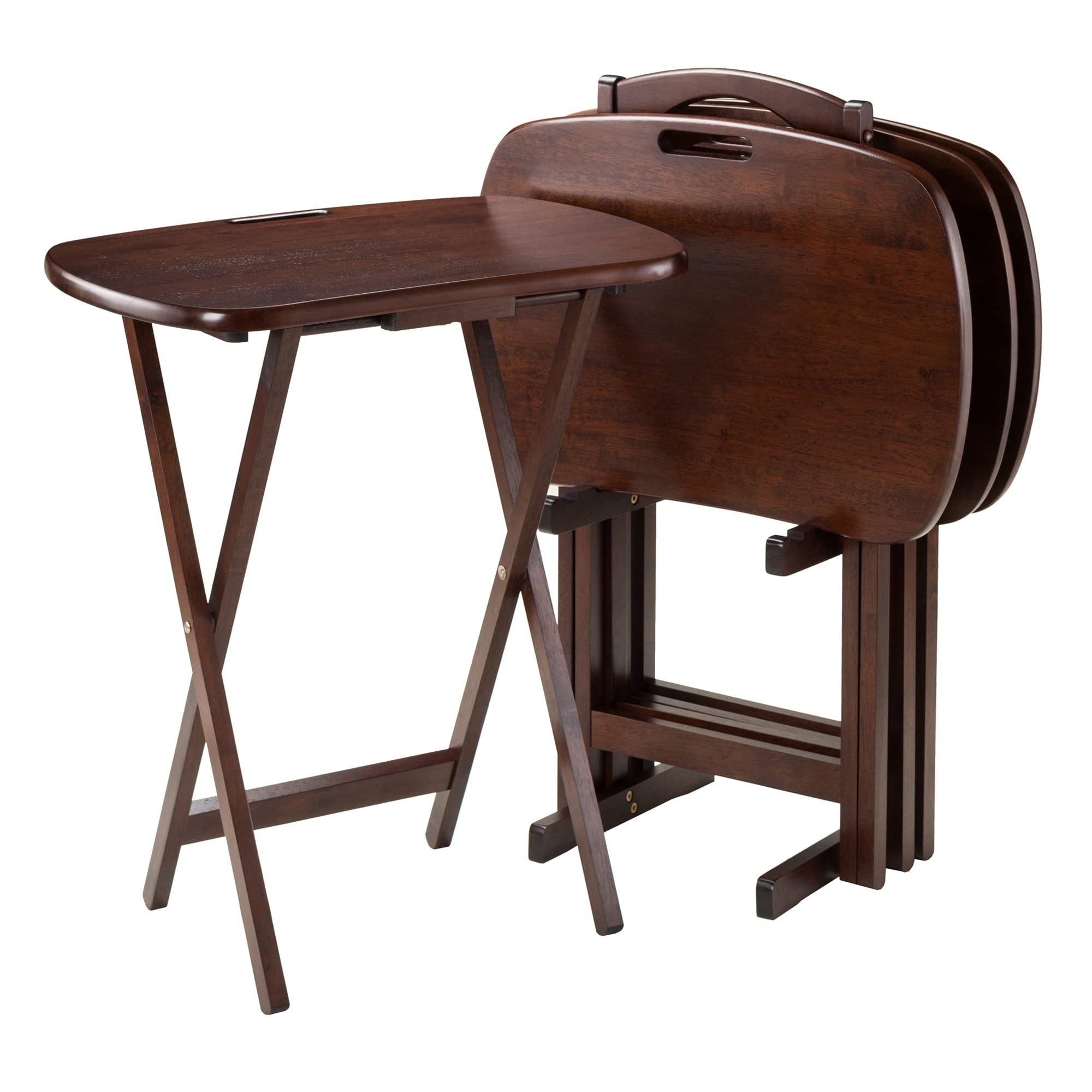 Yardlio Portable Lucca 5-Pc TV Table Set | Elegant Design | Easy Handling