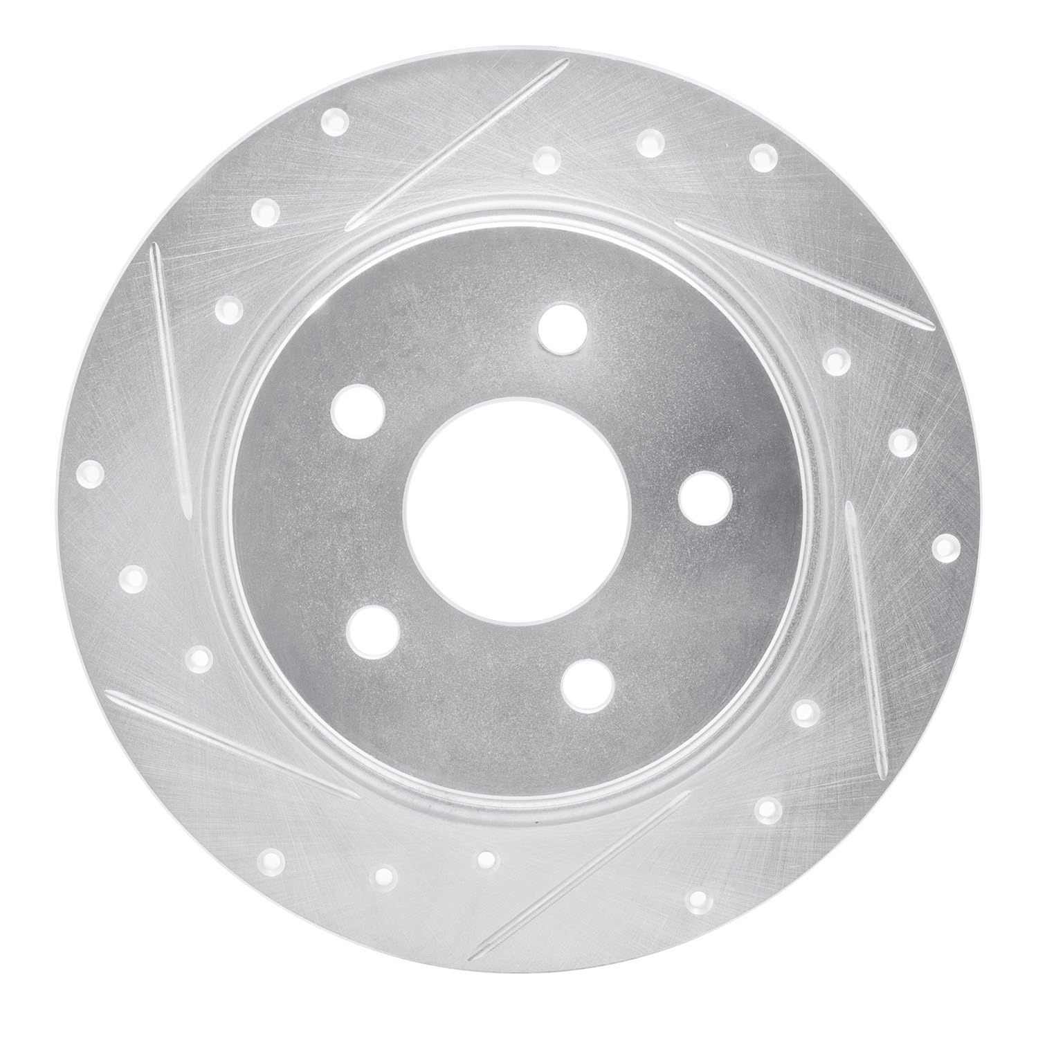 R1 Concepts Brake Rotor Drilled and Slotted Silver EDZ-39033L