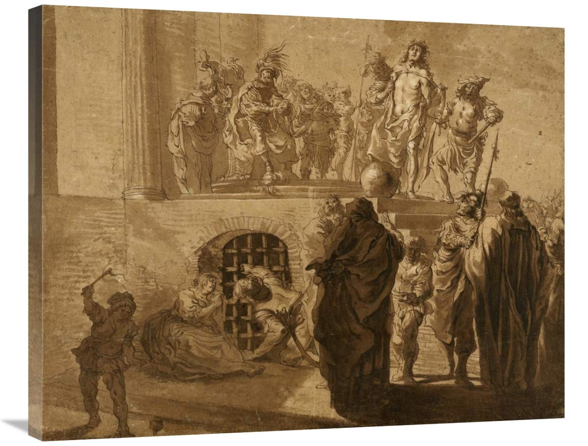 Christ Before Pilate-Canvas Art-35x28”