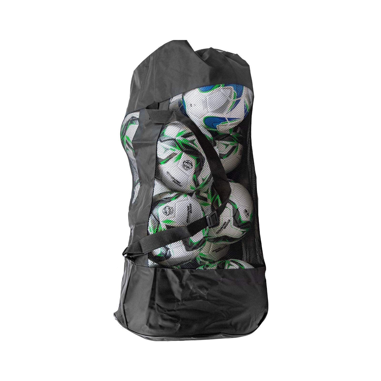 Heavy Duty Ball Bag Polyester w/mesh draw string bag.  Holds 12-15 balls
