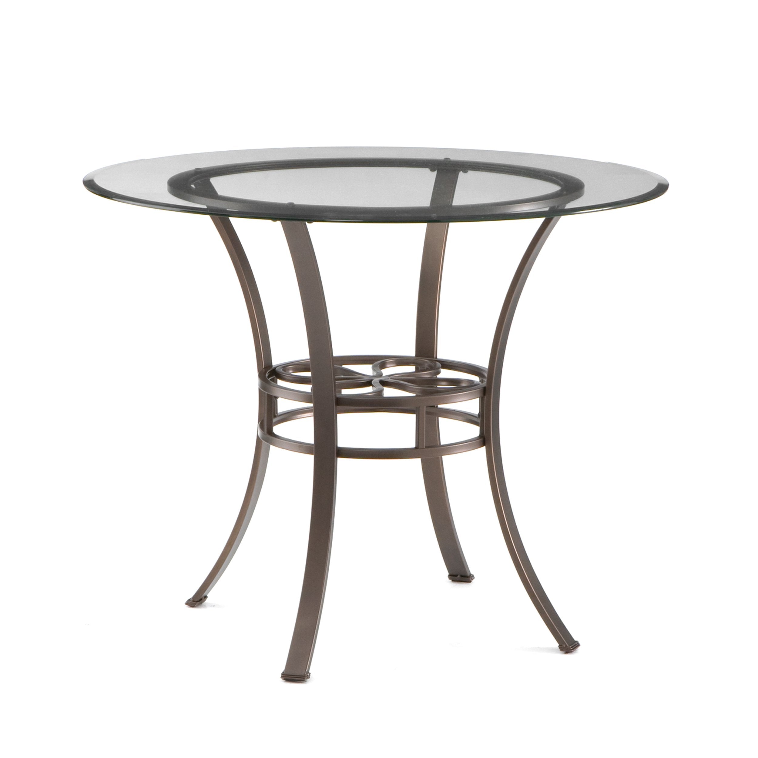 Holly & Martin Paisley Dining Table w/ Glass Top