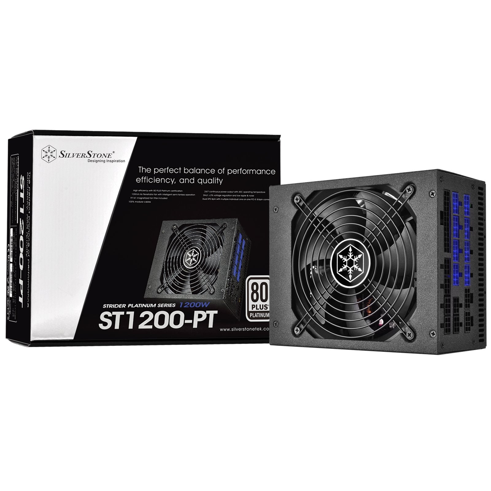 Silverstone Technology Strider 1200W 80 Plus Platinum Modular Psu 1200 Power Supply (Ps-St1200-Pt)