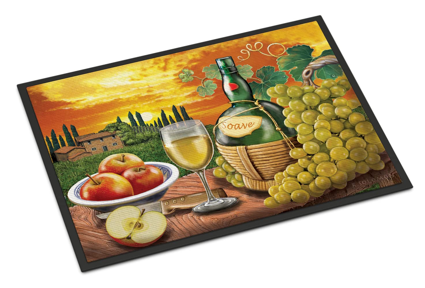 Soave, Apple, Wine and Cheese Indoor or Outdoor Mat 24x36
