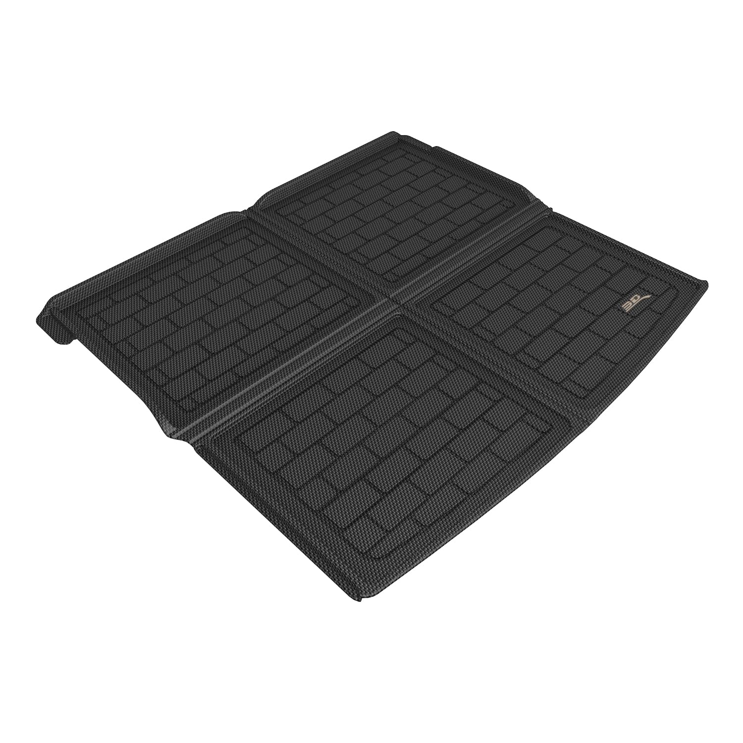 3D MAXpider Compatible with VOLKSWAGEN ID.4 2021-2026 KAGU BLACK CARGO LINER (FOR ADJUSTABLE CARGO FLOORS, UPPER POSITION)