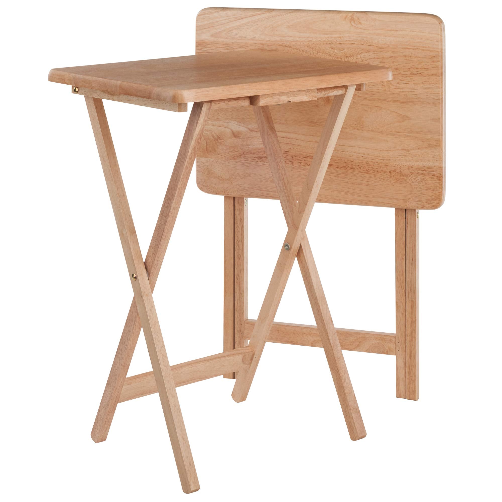Yardlio Wood Alex 2-Piece Snack Tables: Simplify and Enhance Your Entertainment Experience