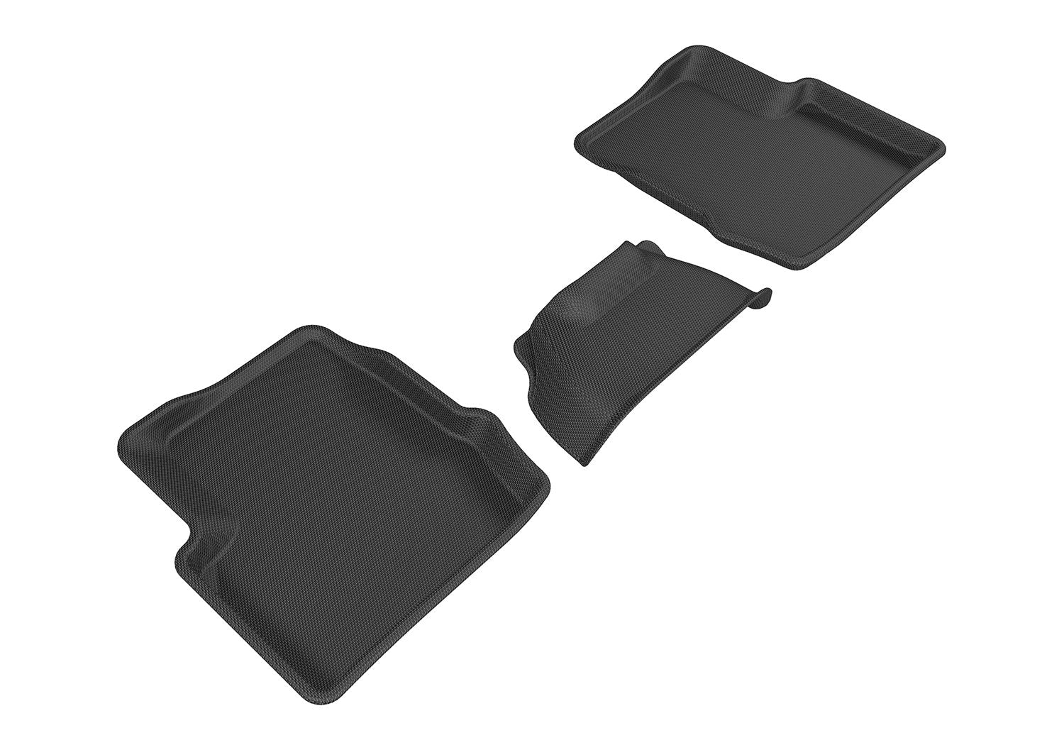 3D MAXpider FIAT 500X 2015-2019 KAGU BLACK R2 (3 PCS)