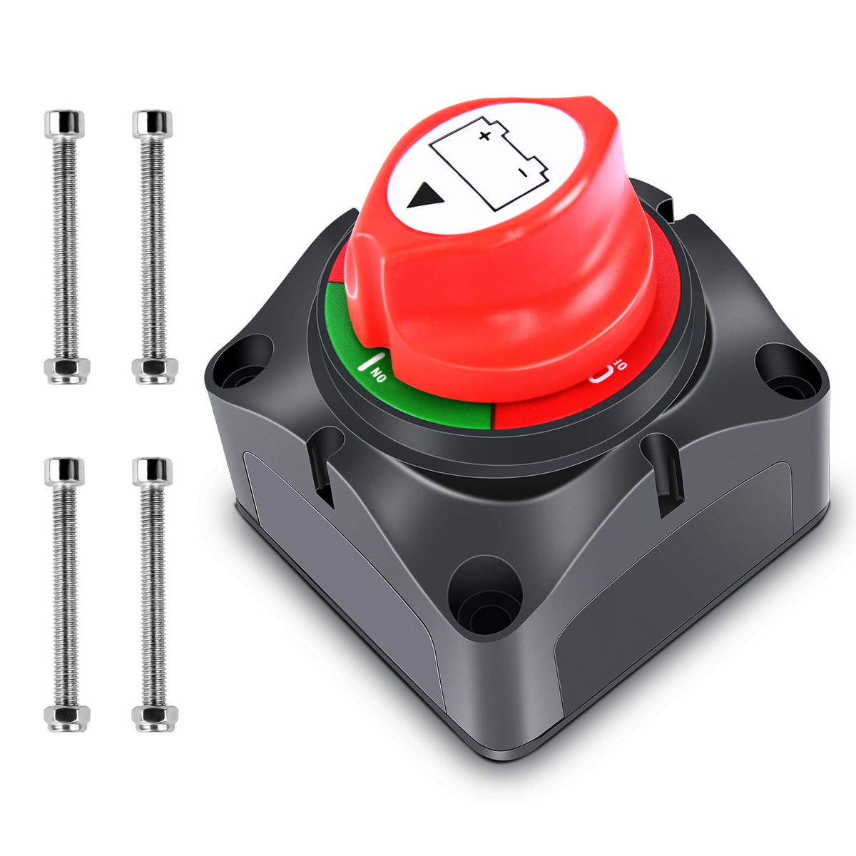 Nilight - 90015A Battery Switch 12-48V Waterproof Heavy Duty Battery Power Cut Master Switch Disconnect Isolator For Car Vehicle