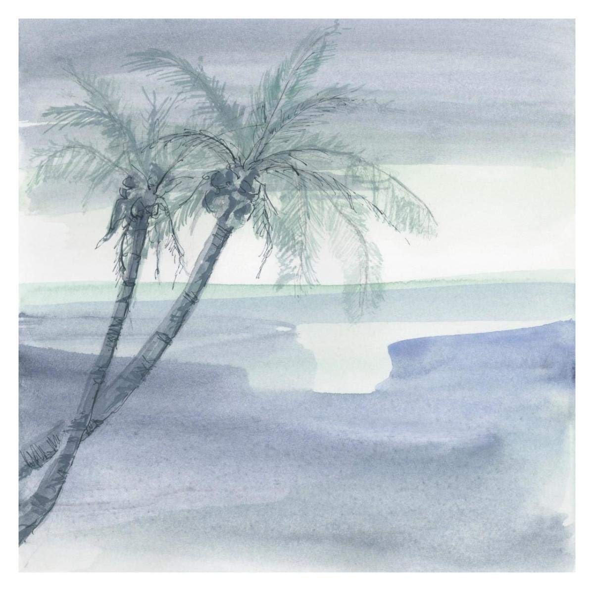 Peaceful Dusk I -Paper Art-32x32”